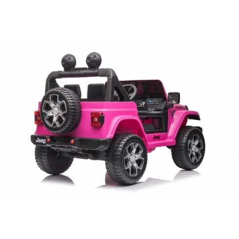 Licensed Jeep Rubicon children's ride on car special Edition - 4WD 12V- Pink
